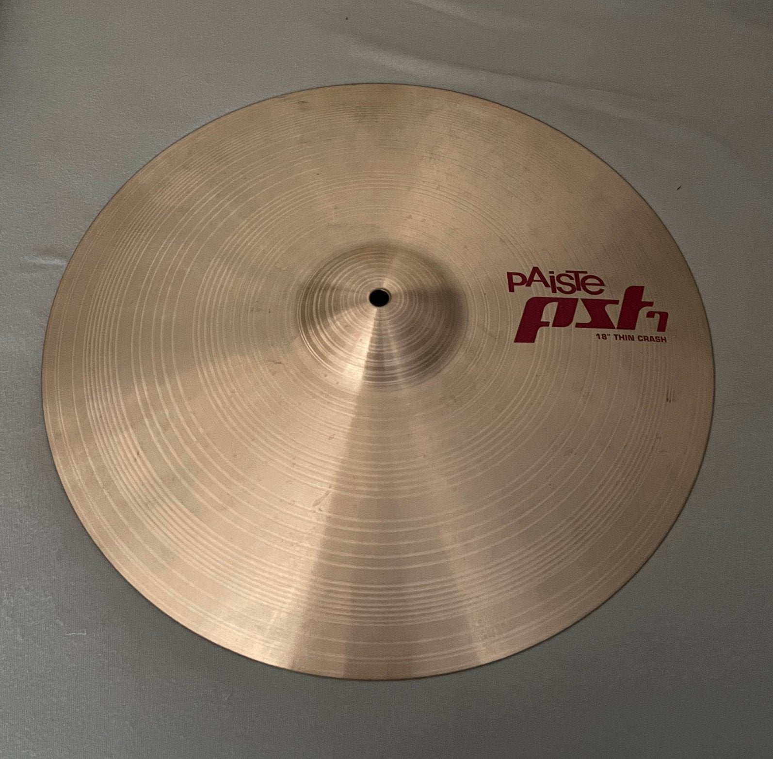 Paiste pst7 thin crash 18”, Musique & Instruments, Batteries & Percussions, Enlèvement, Utilisé