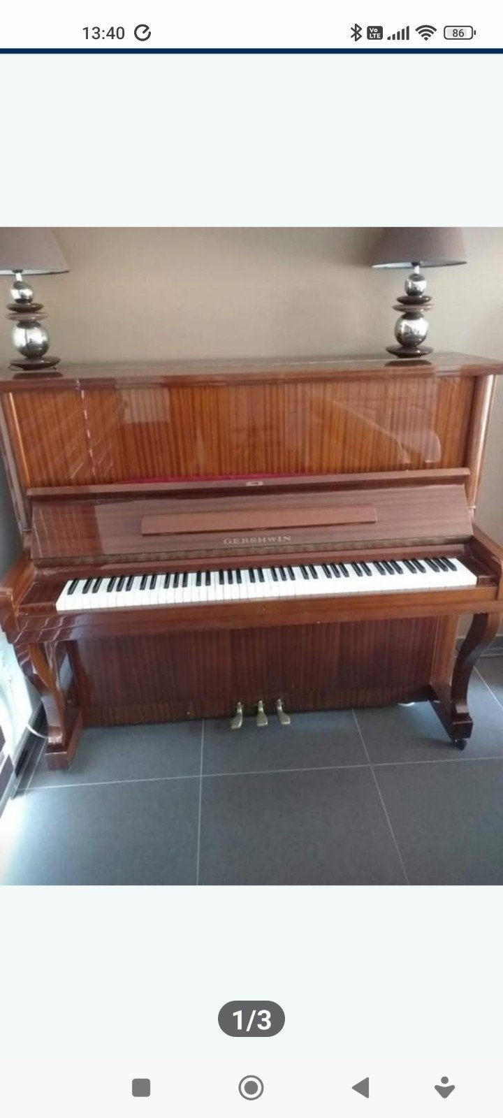 Gershwin buffetpiano. Koopje!, Ophalen, Piano
