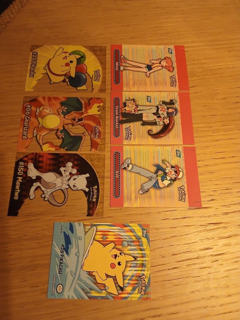 Topps blue labels en clear cards, Enlèvement