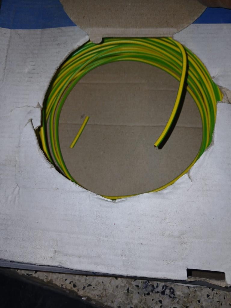 starre elektrische kabel 2,5 mm² - 100 m - Nieuw, Ophalen of Verzenden, Nieuw, Kabel of Snoer