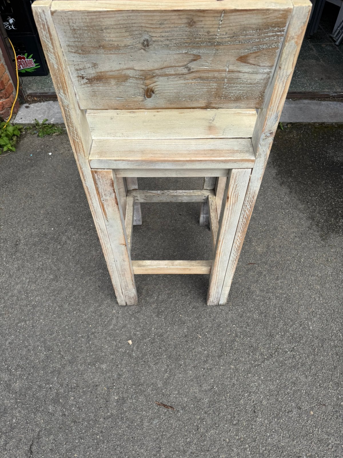 Terras bar stoelen, Tuin en Terras, Ophalen, Zo goed als nieuw, Hout