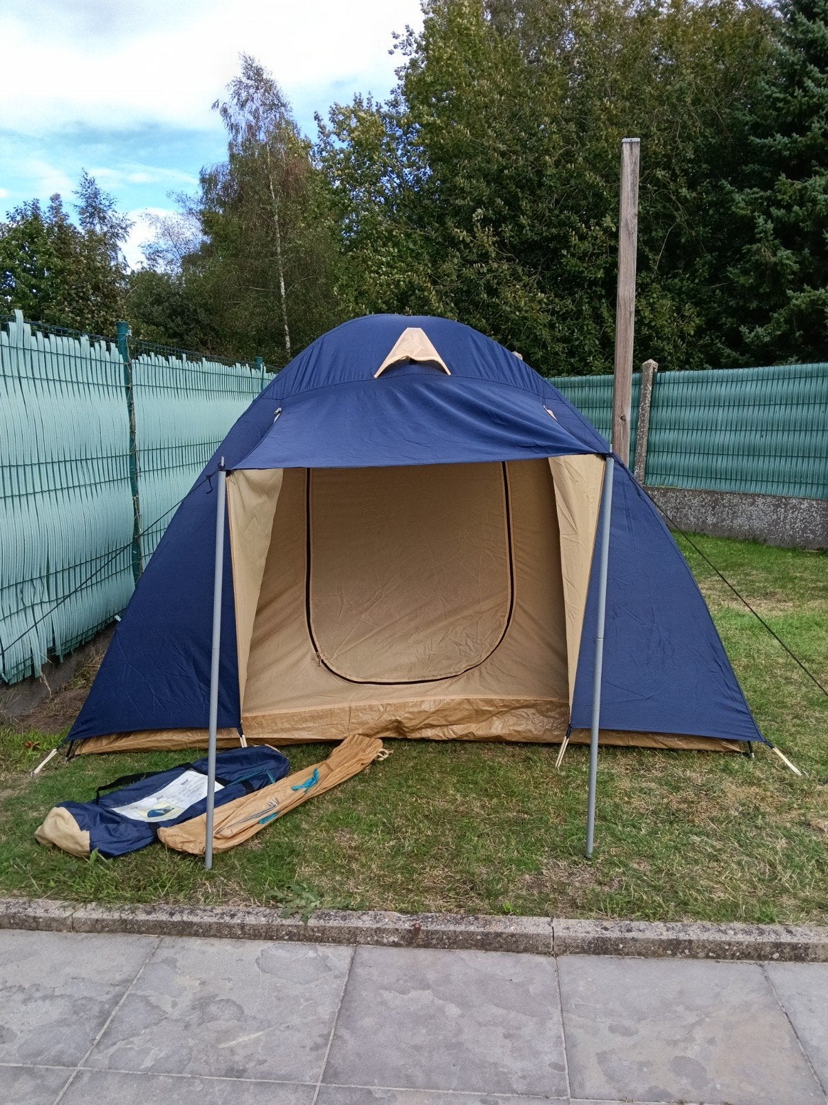 Mooie tent 210x210xH130 cm. Met draagzak en piquetten., Enlèvement ou Envoi, Utilisé, Jusqu'à 3