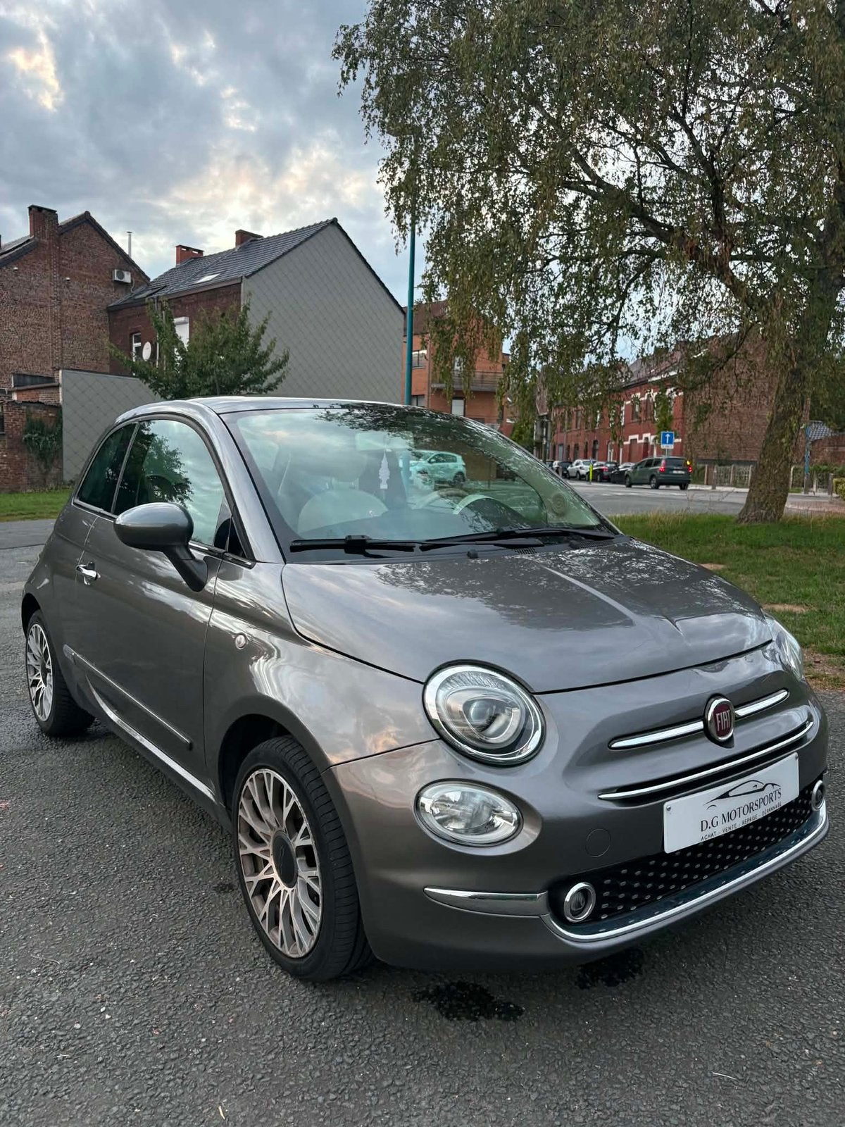 Fiat 500 Lounge 1.2 essence 2018, Autos, Argent ou Gris, Achat, Entreprise, 5 places