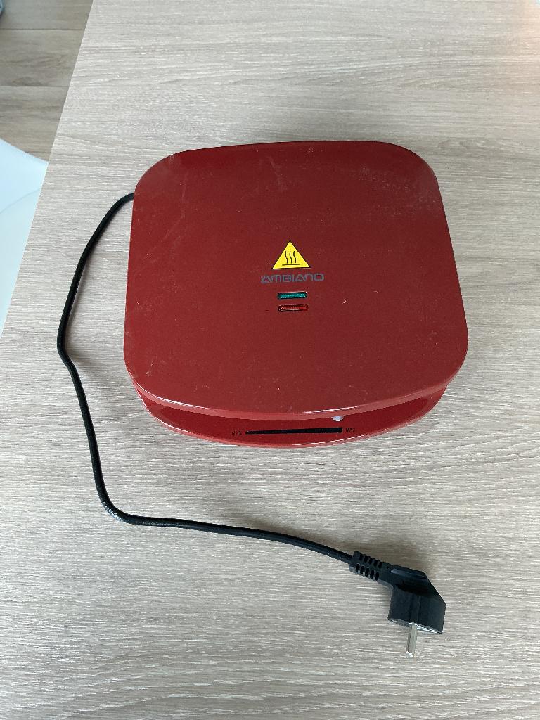 Wafelijzer, Elektronische apparatuur, Ophalen, Uitneembare platen, Zo goed als nieuw