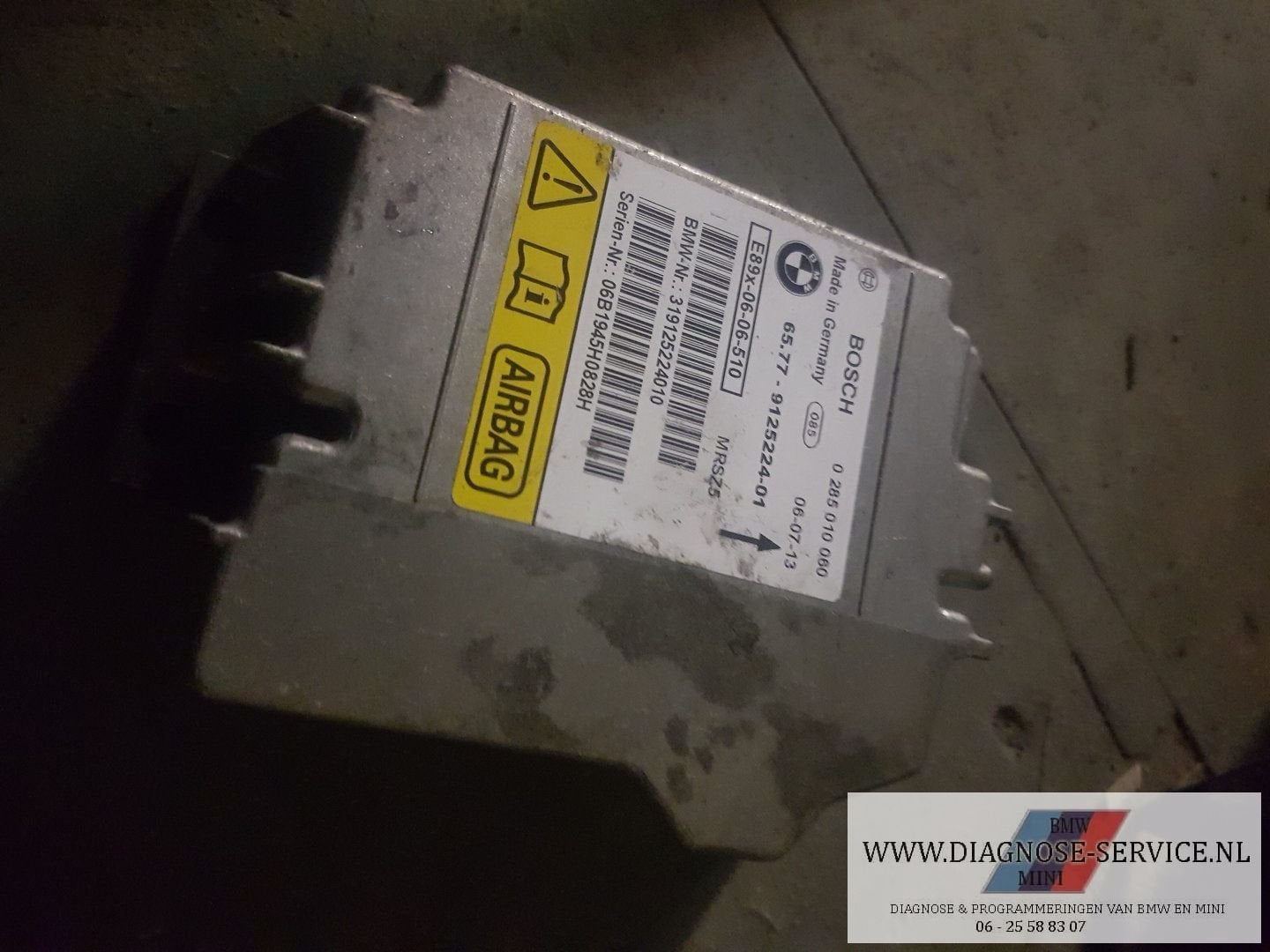 BMW 1er E87 3er E90 E91 Airbag module 6577 9125224, Autos : Pièces & Accessoires, Tableau de bord & Interrupteurs, BMW, Utilisé