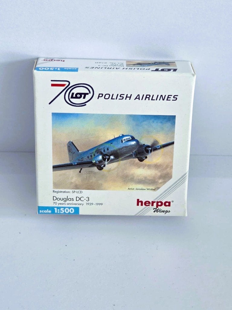 Douglas DC-3 LOT Polish Airlines., Hobby en Vrije tijd, Ophalen of Verzenden