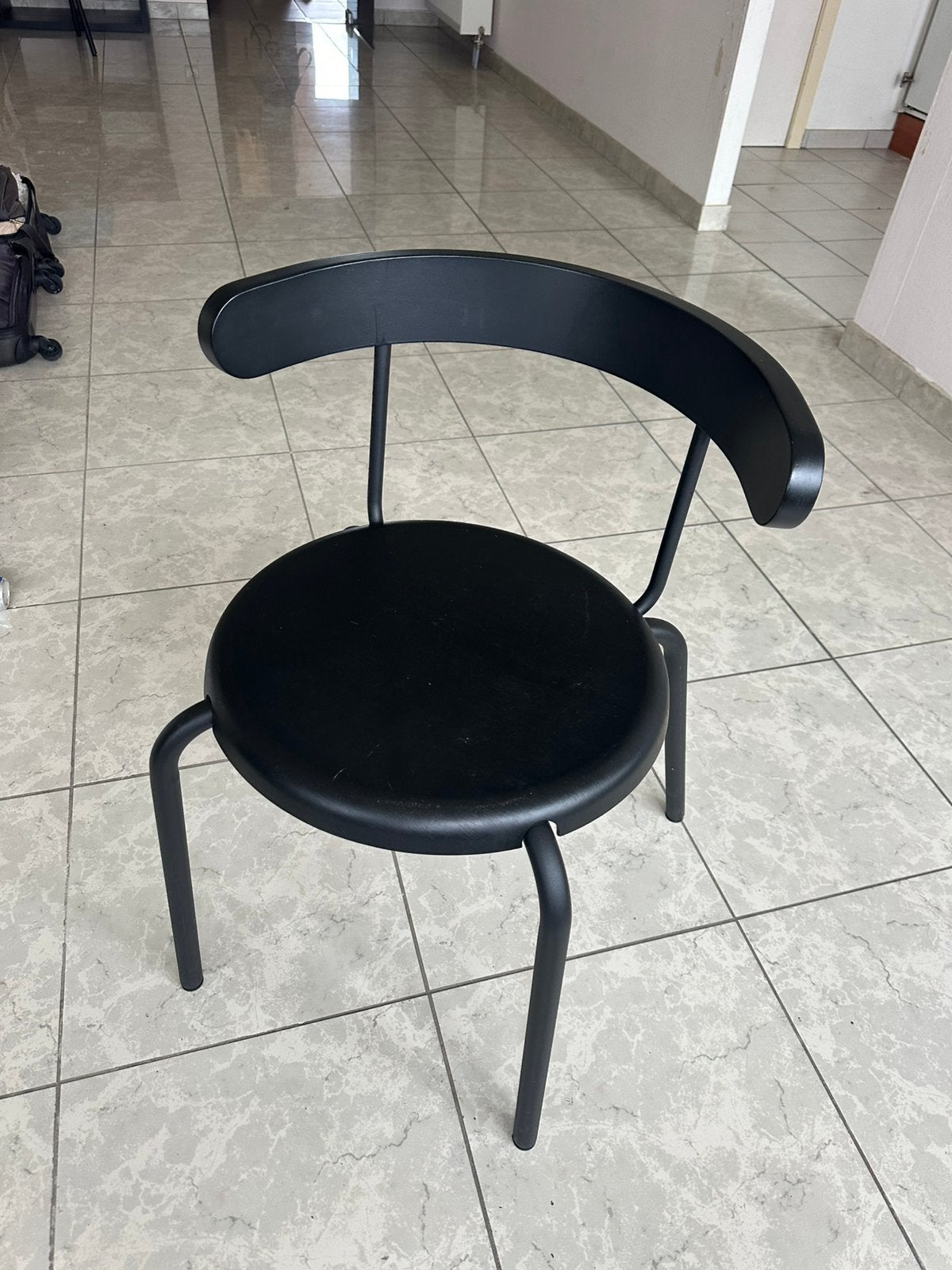 Yngvar Stoel Ikea (5 stuks), Huis en Inrichting, Stoelen, Ophalen, Zo goed als nieuw, Zwart, Vijf, Zes of meer stoelen