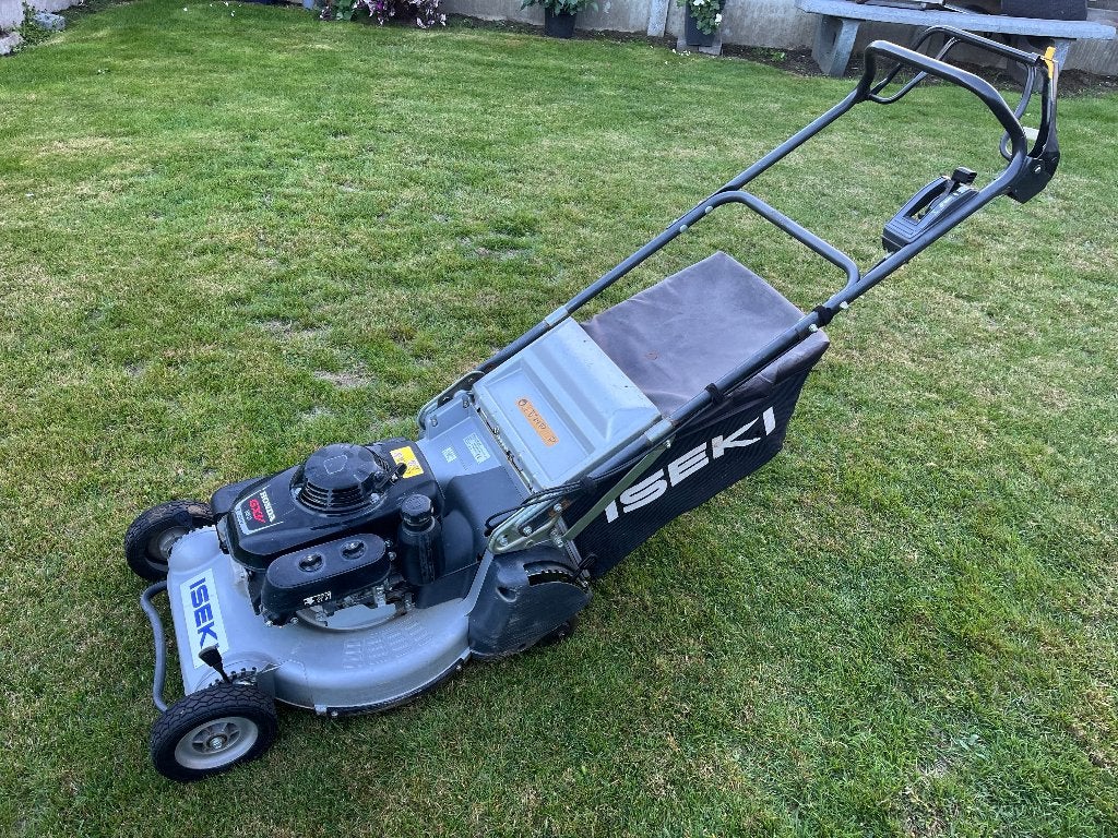 Grasmaaier honda iseki zelftrekker 6pk, Honda, Tondeuse rotative, Sac de ramassage, Tondeuses à gazon à essence