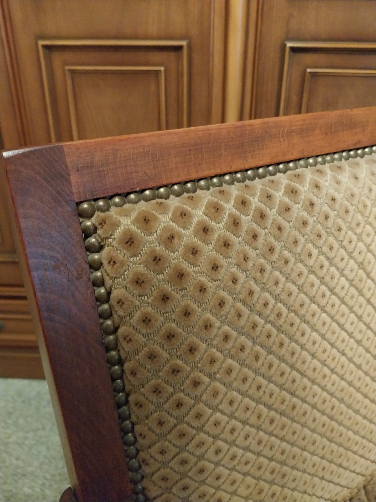Vintage houten fauteuil, Antiek en Kunst, Antiek | Meubels | Bedden, Ophalen