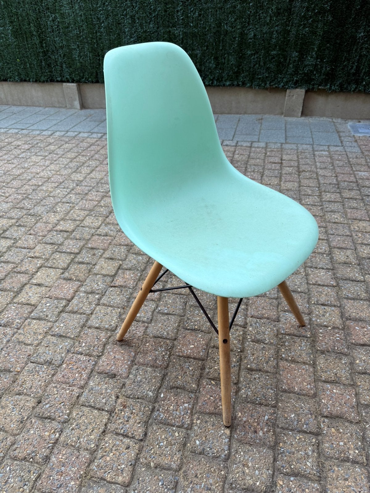 Licht blauwe stoel, Huis en Inrichting, Stoelen, Ophalen, Gebruikt, Blauw, Eén