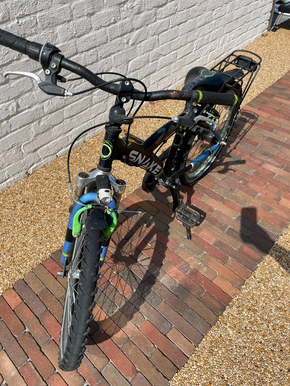 Jongensfiets 22 inch, Ophalen, Gebruikt, Velgrem, 20 tot 24 inch