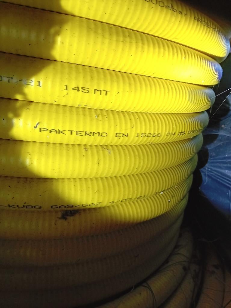 Plt gasleiding diameter 25 ´nieuw, Enlèvement