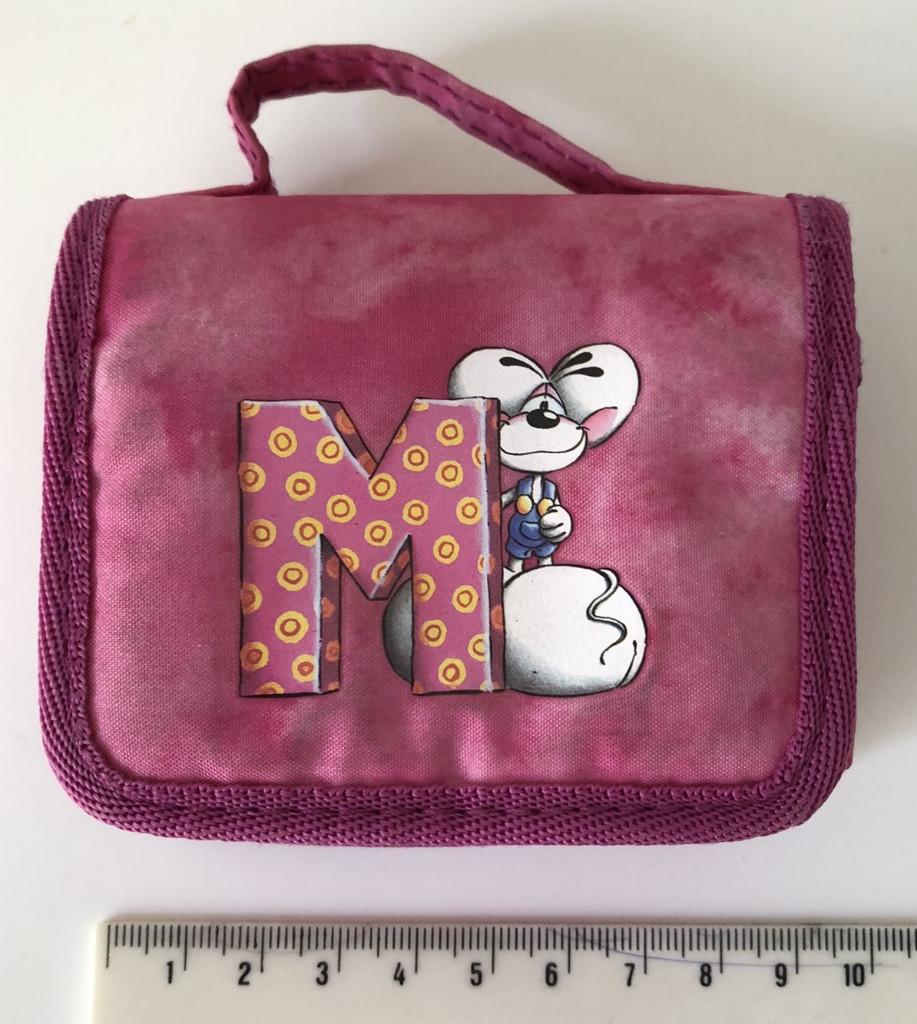 Diddl roze portemonnee met letter M, Verzamelen, Diddl, Ophalen of Verzenden, Diddl, Gebruikt, Overige typen
