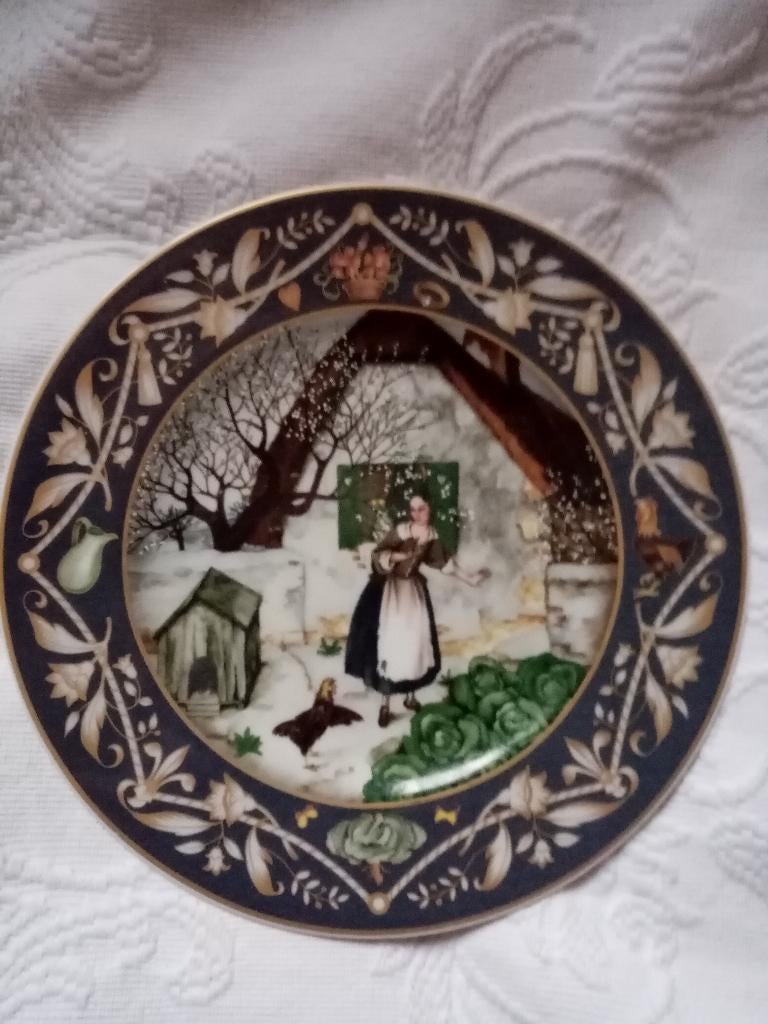 Assiette céramique par Edmund Dulac V.B 1983/21.50cm, Antiquités & Art, Antiquités | Céramique & Poterie, Enlèvement ou Envoi