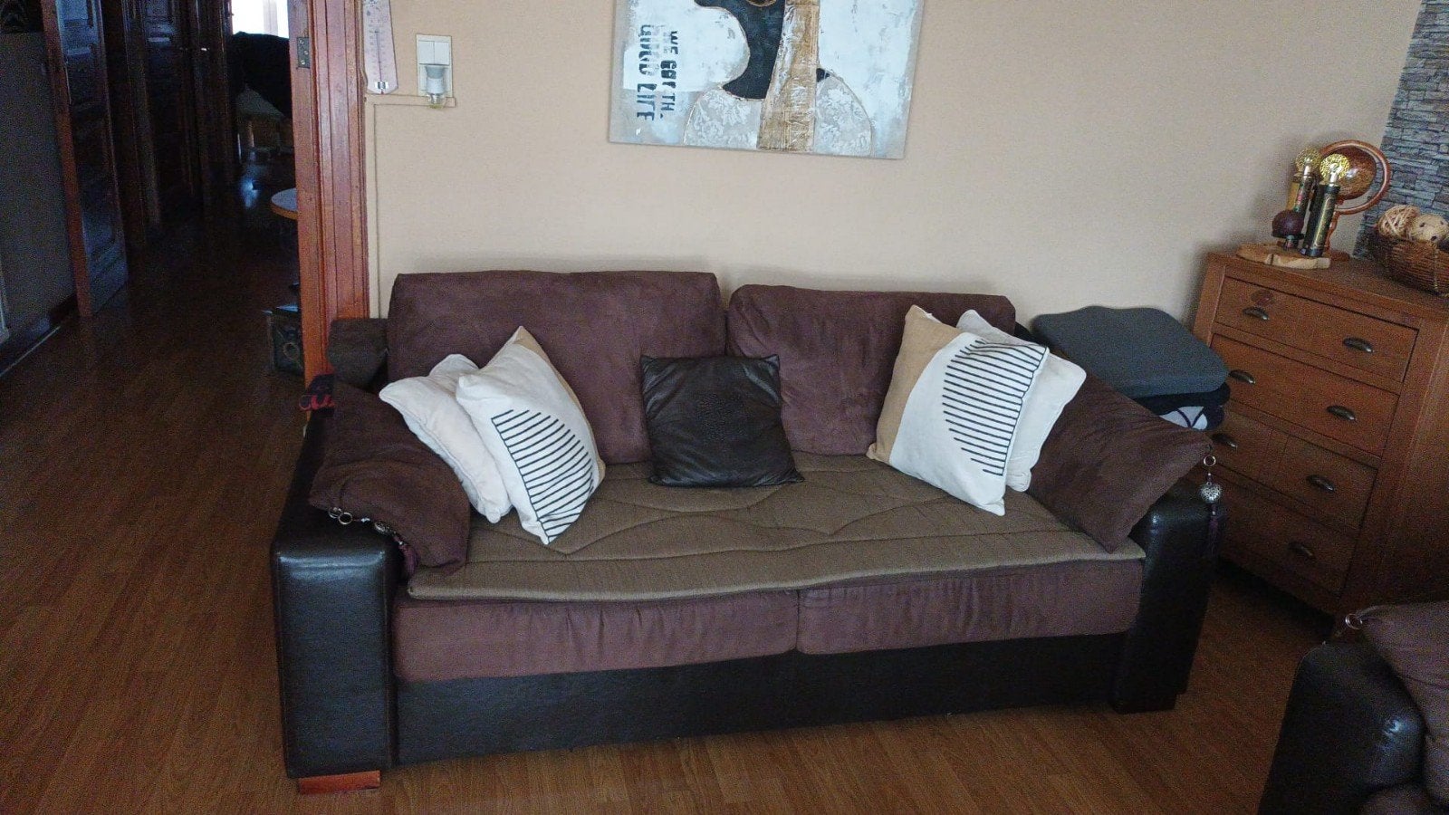 2 fauteuils imitation cuir à vendre, Huis en Inrichting, Zetels | Zetels, Ophalen, Gebruikt, Minder dan 75 cm, 150 tot 200 cm