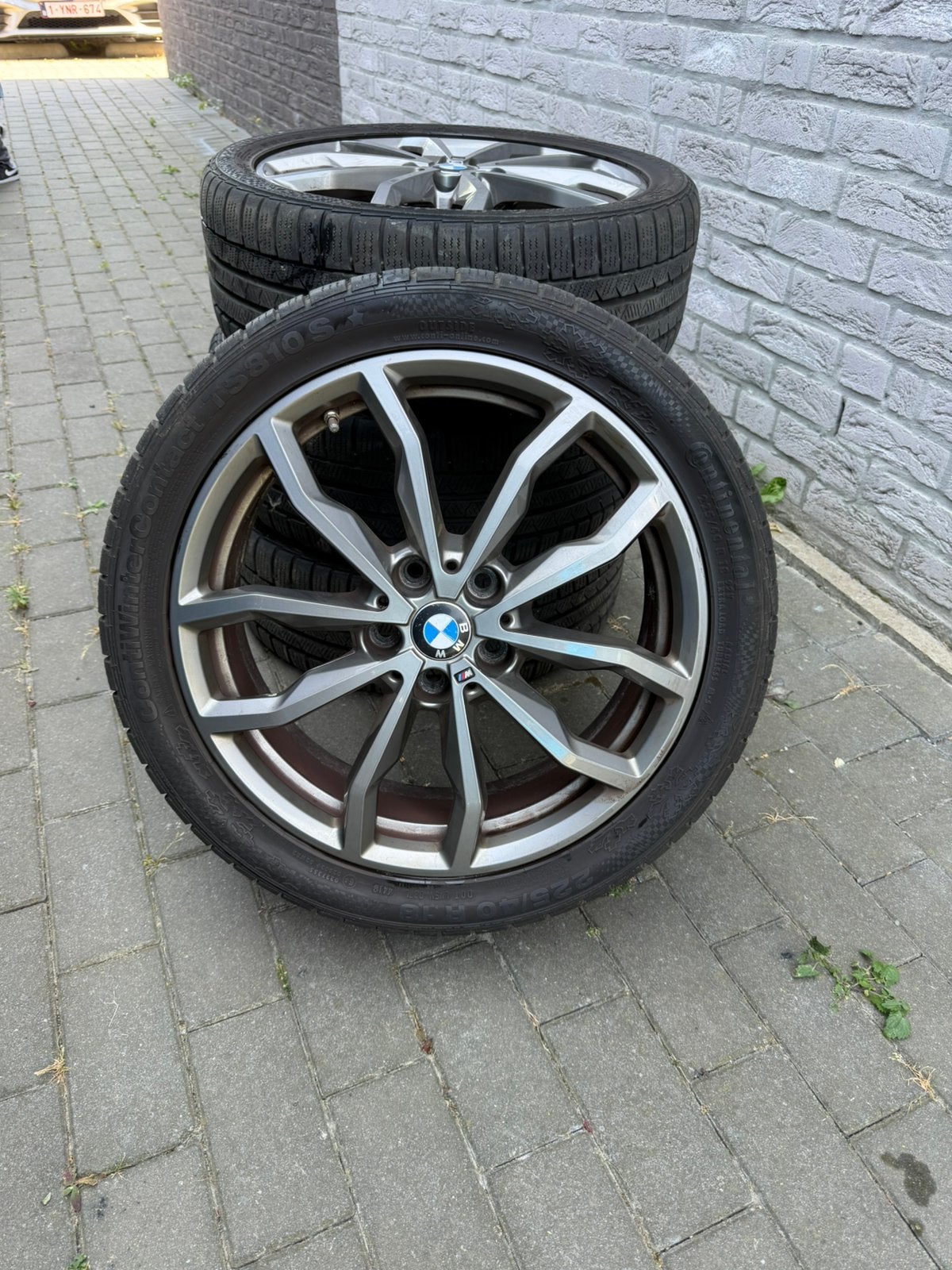 Jantes BMW 18” M // avec pneu continental, Enlèvement, 18 pouces, Pneus et Jantes