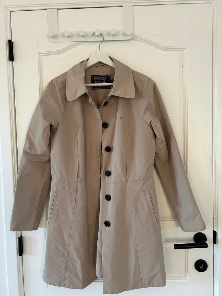 Jas River Woods M Beige, Kleding | Dames, Maat 38/40 (M), River Woods, Beige, Ophalen of Verzenden
