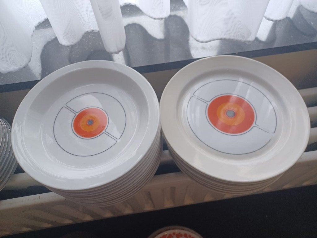Vintage borden set, Ophalen, Zo goed als nieuw, Bord(en)