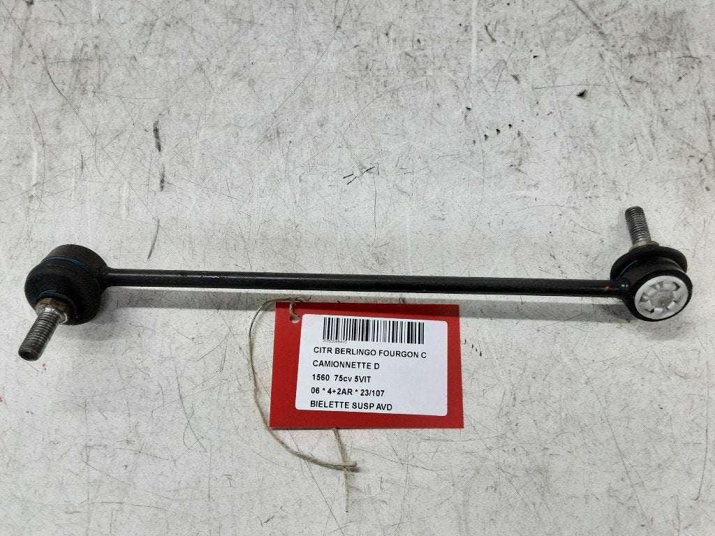 BIELLETTE DE BARRE STABILISATRICE AVANT DROIT Berlingo, Citroën, Mevr. I. Hauben, Utilisé, Rue de l'Espoir 34 34
4030  GRIVEGNÉE, BE