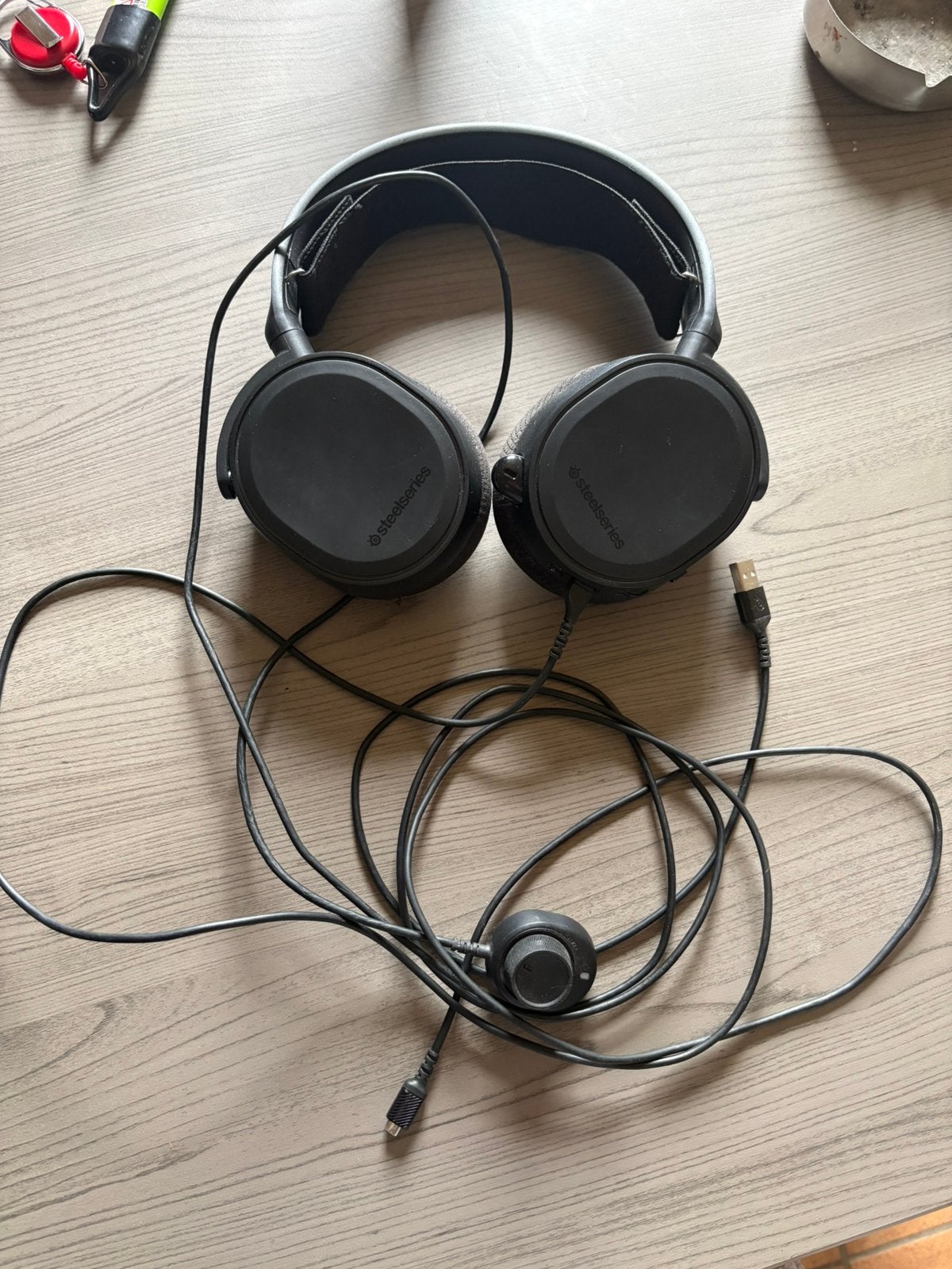 Steelseries arctis 5 gaming headset, Computers en Software, Headsets, Ophalen, Gebruikt, Gaming headset, Over-ear