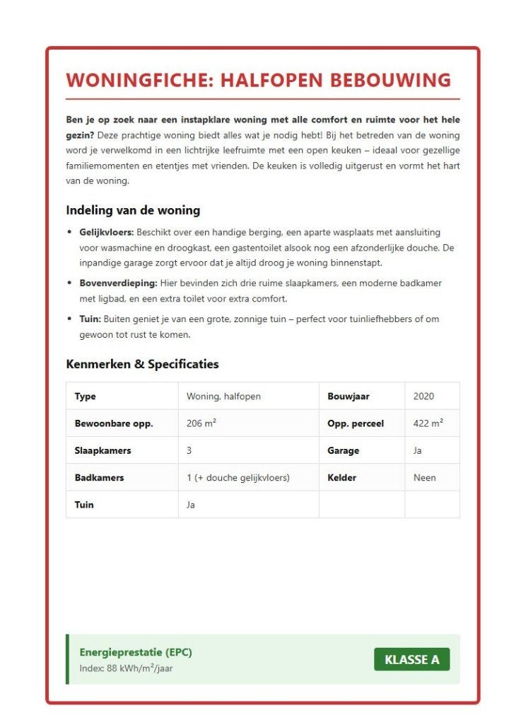 Huis te koop, Immo, Huizen en Appartementen te koop, 200 tot 500 m², 88 kWh/m²/jaar, 3 kamers, Torhout