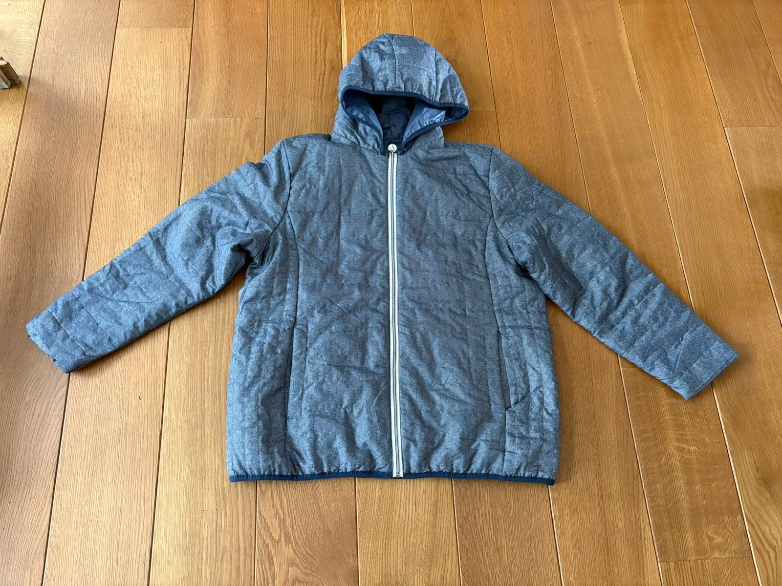 Blauwe jas maat L/XL ( Nathalie Andersen ), Enlèvement ou Envoi, Comme neuf