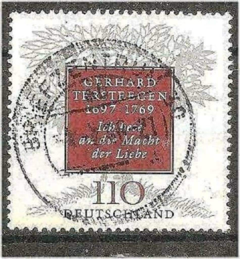 Allemagne 1997 - Yvert 1793 - Gerhard Tersteegen (ST), Envoi, Affranchi
