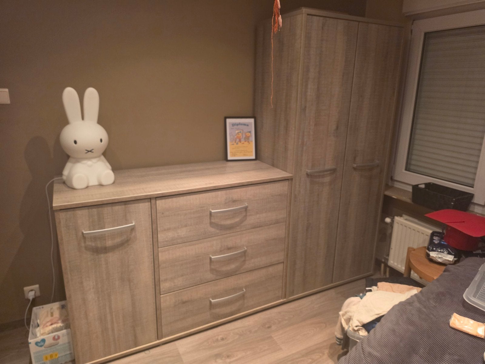 Complete babykamer – kledingkast, commode & ledikant, Kinderen en Baby's, Ophalen, Gebruikt, Commode