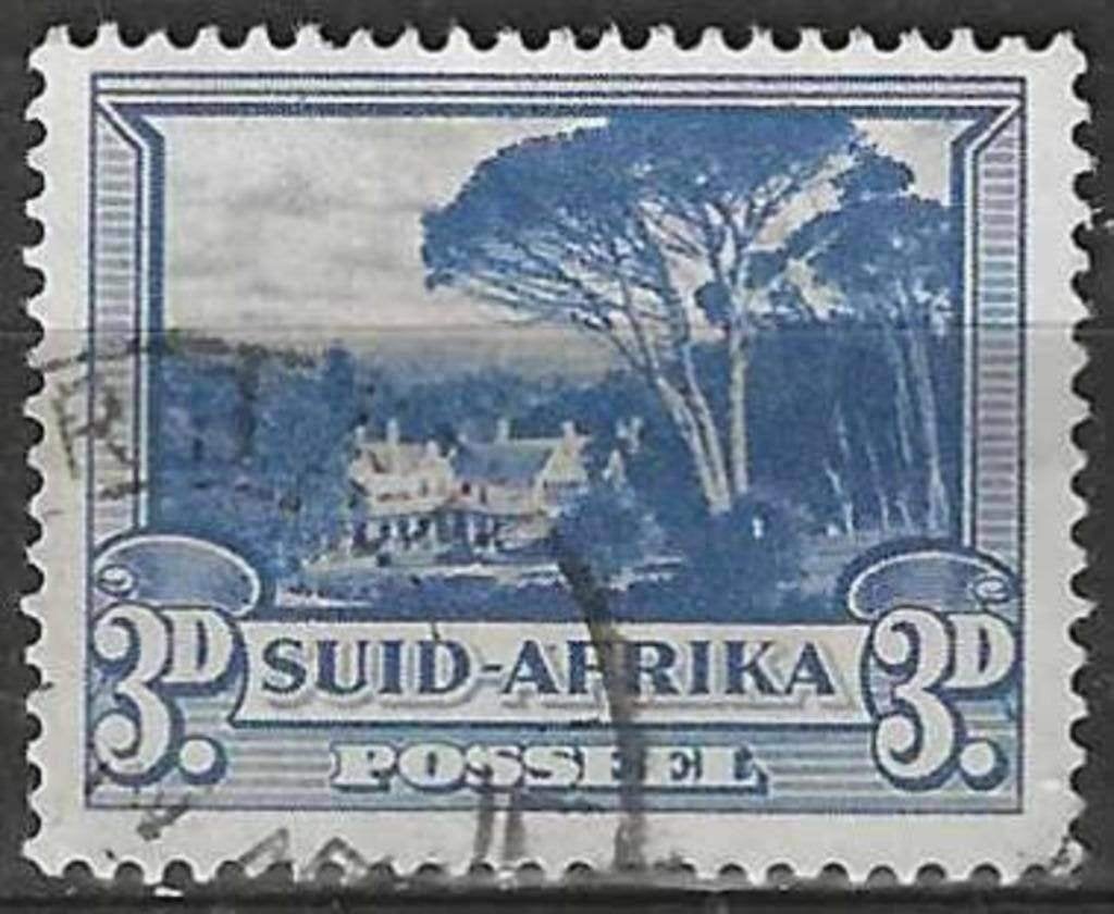Afrique du Sud 1939/1940 - Yvert 114A - Groote Schuur (ST), Envoi, Afrique du Sud, Affranchi