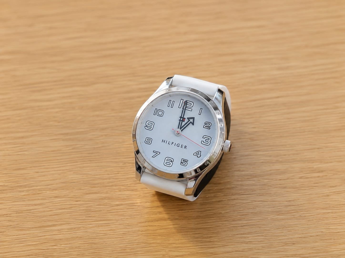 Tommy Hilfiger Kinderen Quartz Horloge  Wit Siliconen., Overige merken, Overige materialen, Overige materialen, Ophalen of Verzenden