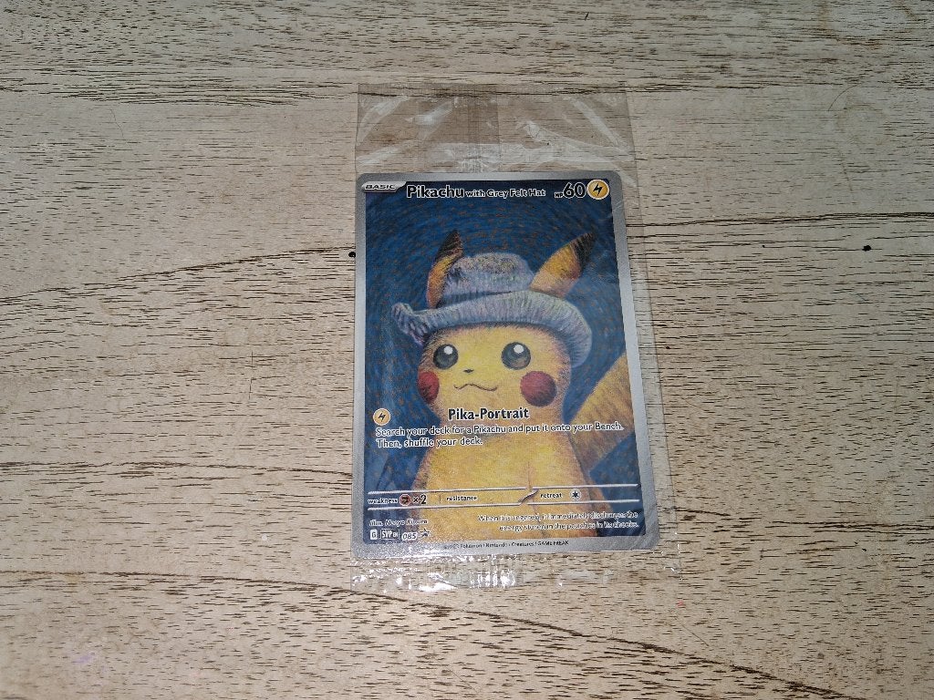 Pikachu with Grey Felt Hat Van Gogh Museum SEALED, Ophalen of Verzenden