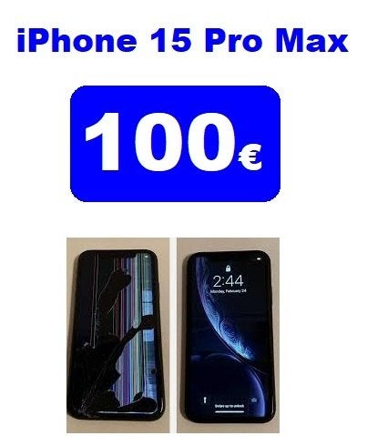 Réparation écran iPhone 15 Pro Max pas cher à Bruxelles 100€, Enlèvement, Autres types, Apple