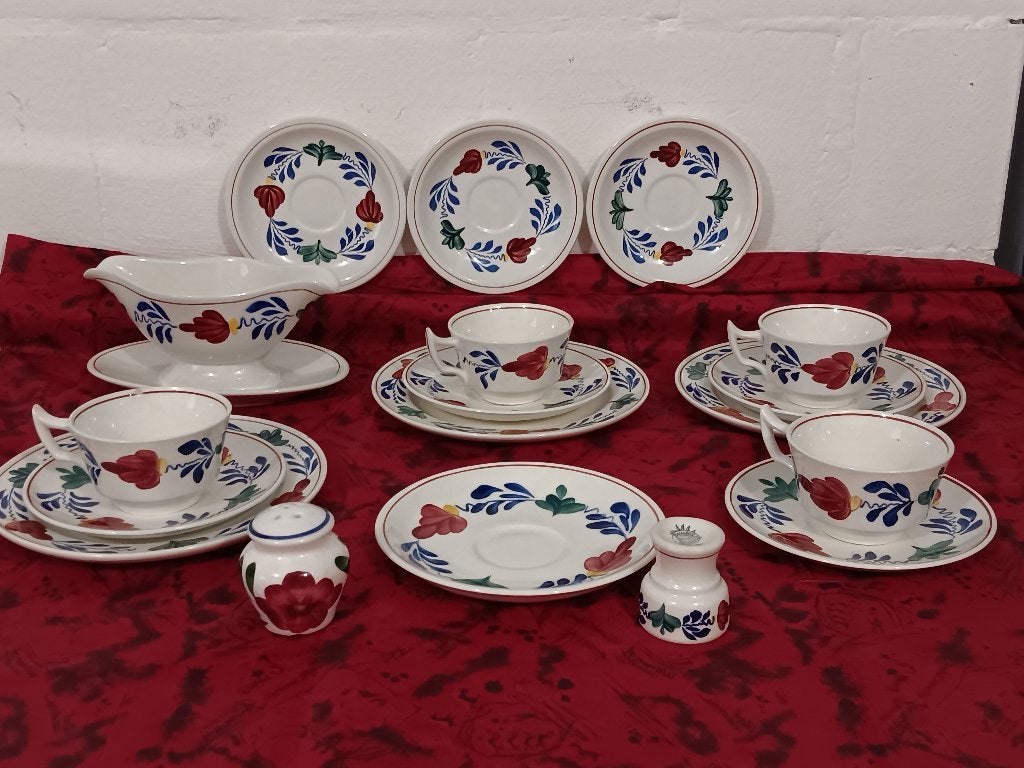 Pièces de service boch boerenbont, Antiek en Kunst, Antiek | Servies los, Ophalen
