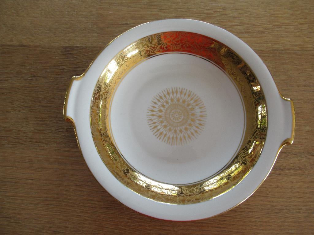 schoteltje-porselein-verguld-VINTAGE, Envoi