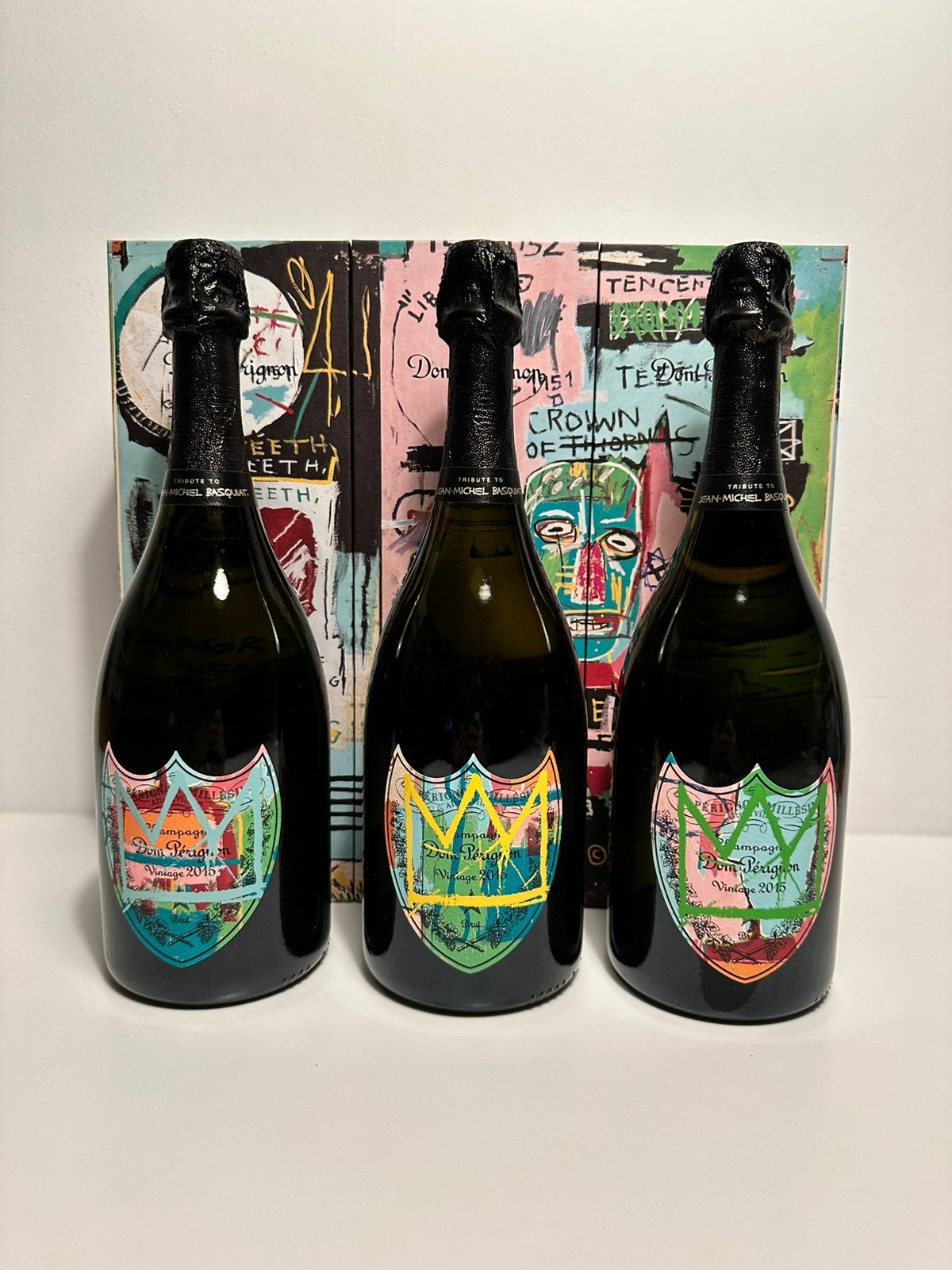 Dom Perignon 2015 Basquiat set 3 flessen, Verzamelen, Ophalen of Verzenden, Nieuw