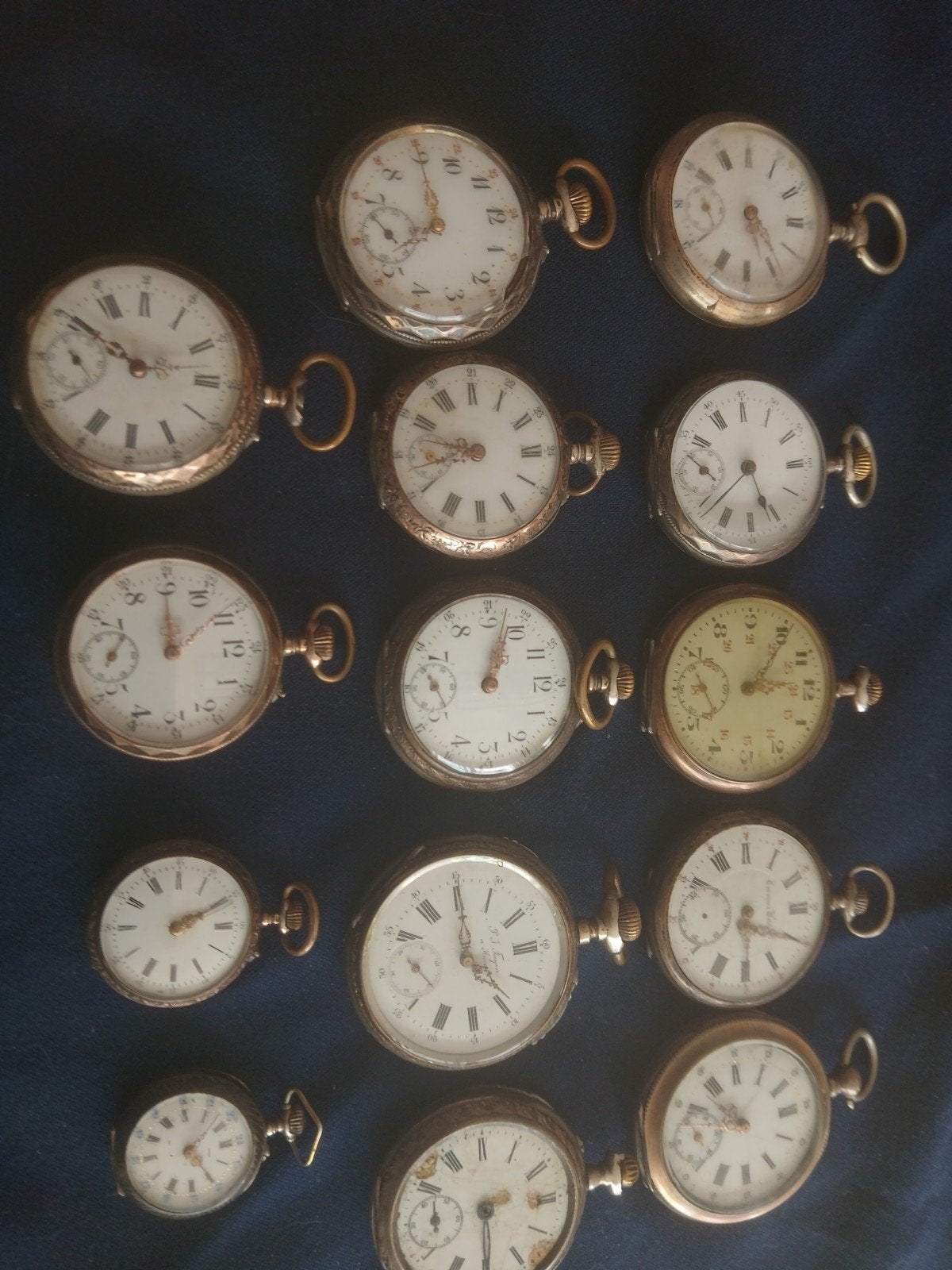 14 montre gousset en argent, Argent