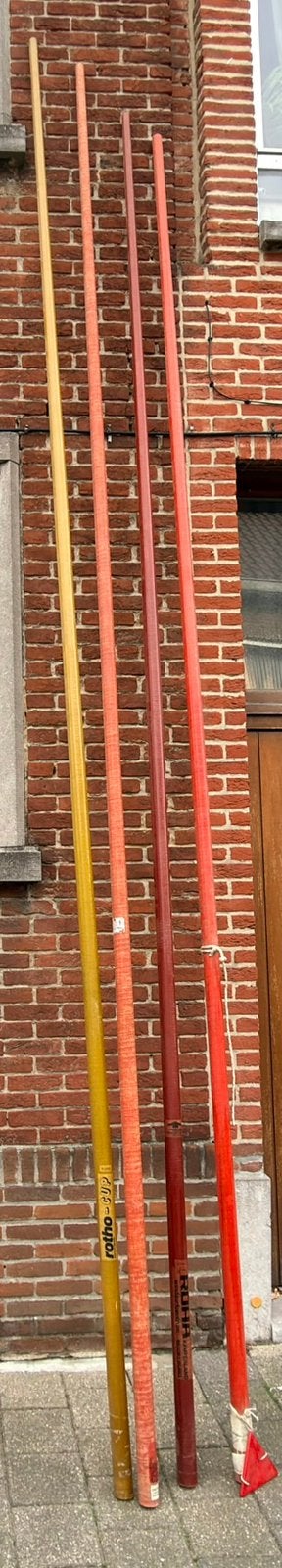 Diverse masten in glasvezel 4,55m tot 4,95m, Ophalen, Gebruikt, Mast