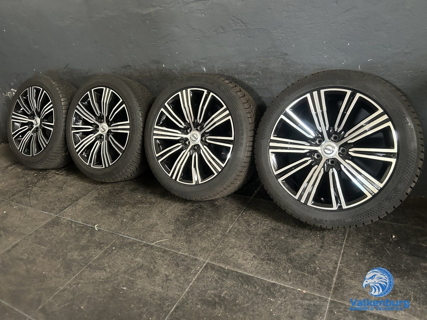 8-9mm! Originele Volvo S60 V60 Multi Spoke Black Diamond 18, Auto-onderdelen, 18 inch, Gebruikt, -, -
