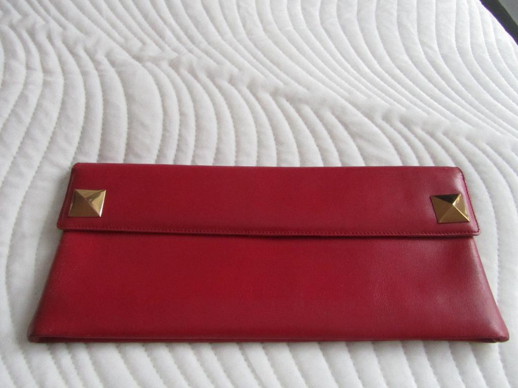 DELVAUX vintage rode handtas met logo, Handtassen en Accessoires, Tassen | Damestassen, Verzenden, Rood