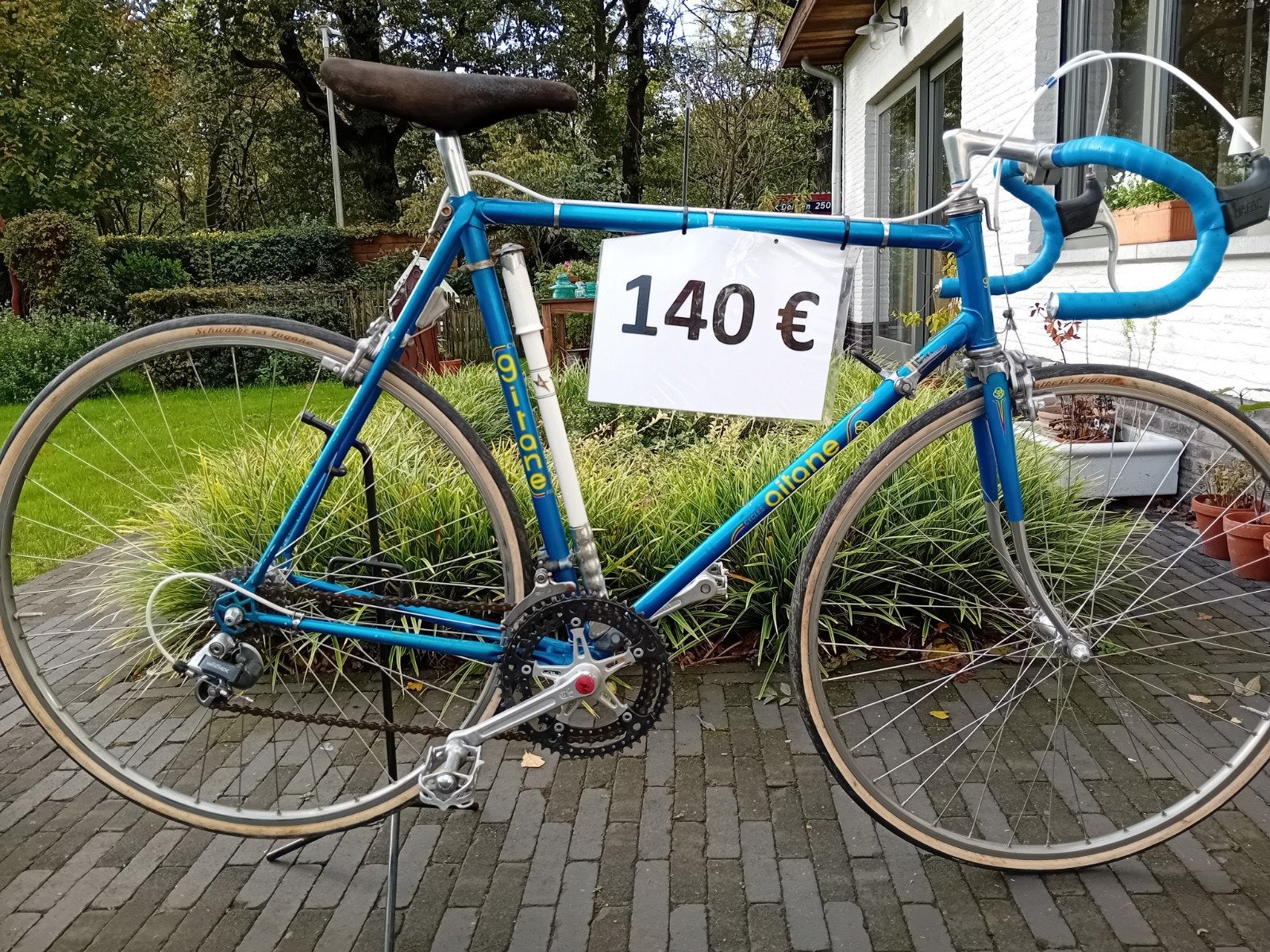 vintage koersfiets, Fietsen en Brommers, 28 inch, 10 tot 15 versnellingen, Velgrem, Zo goed als nieuw