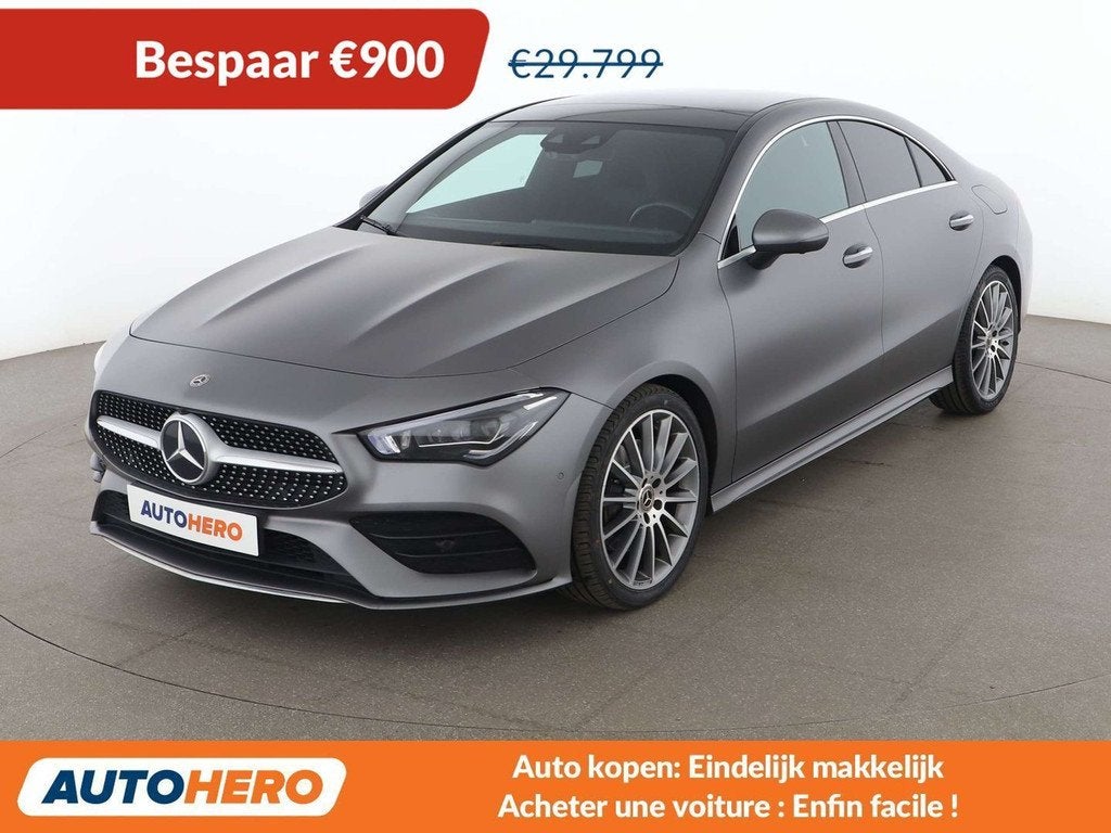 Mercedes-Benz CLA-Klasse 200 CLA 200 d AMG Line (bj 2020), Auto's, Mercedes-Benz, Gebruikt, 1545 kg, 150 pk, Zilver of Grijs