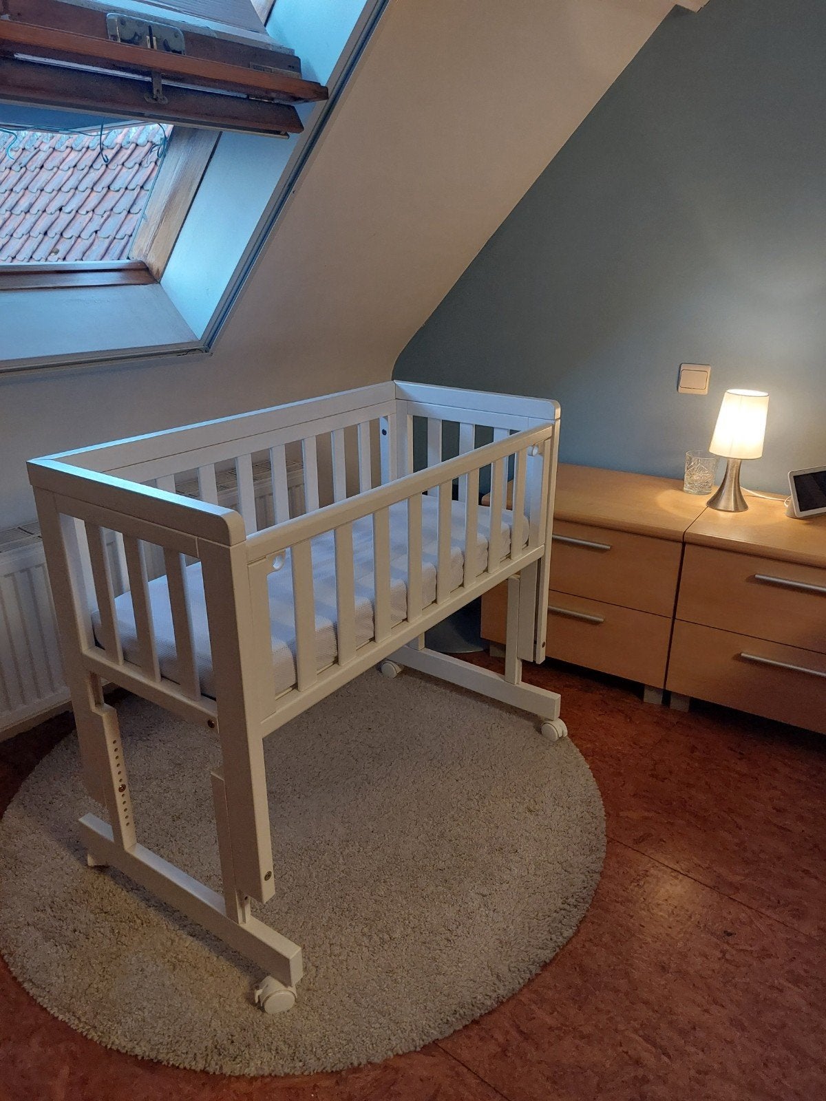 Cosleeper Troll + matras + beschermer + hoeslakens, Kinderen en Baby's, Ophalen, Gebruikt, Wieg