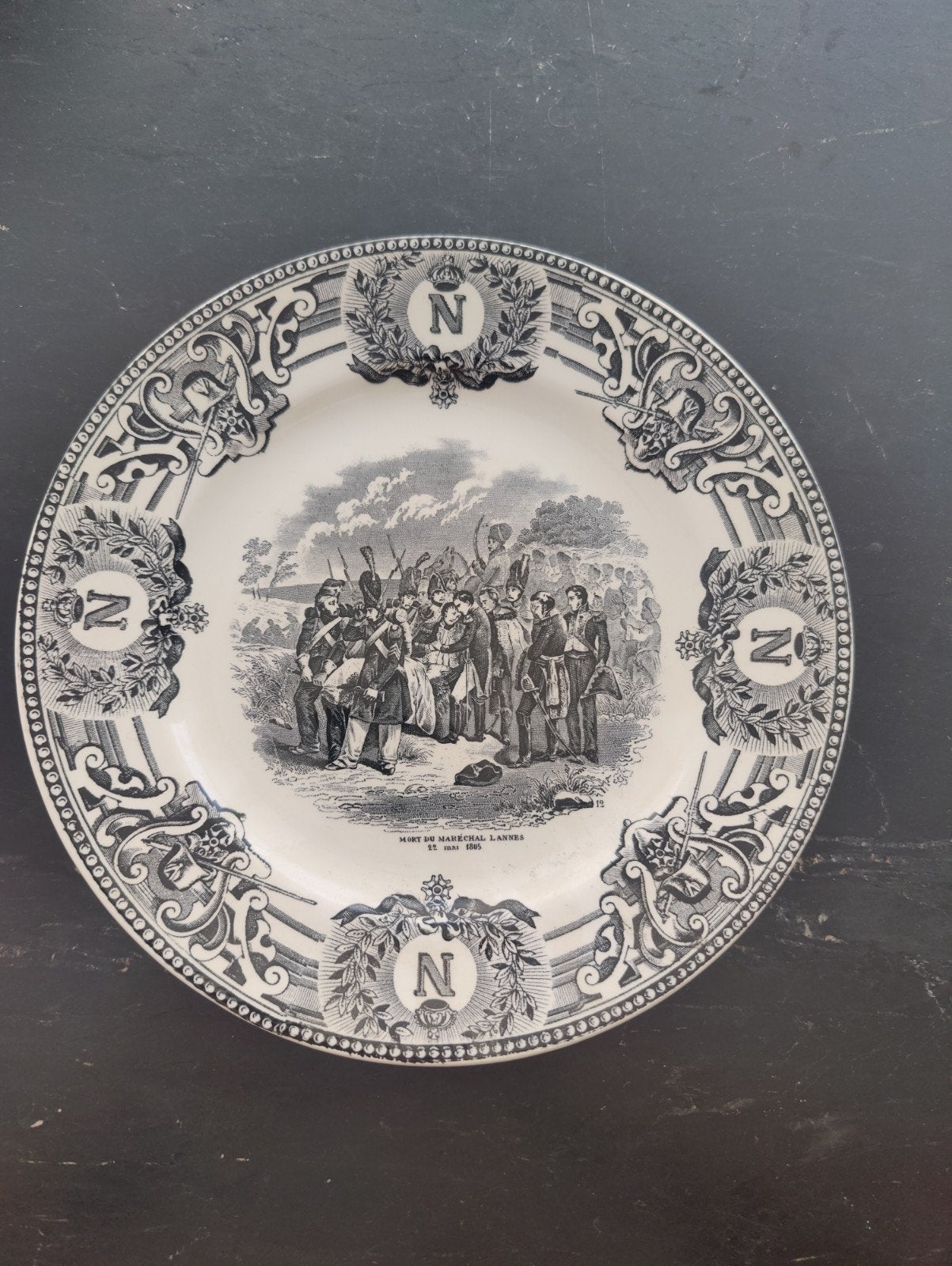 Assiettes parlante periode Napoléon, Enlèvement ou Envoi