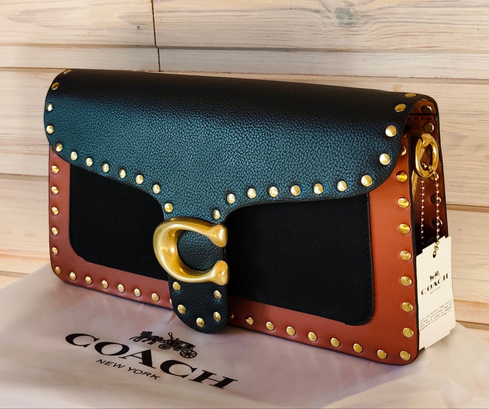 coach Tabby 26 suède studs, Handtassen en Accessoires, Ophalen of Verzenden