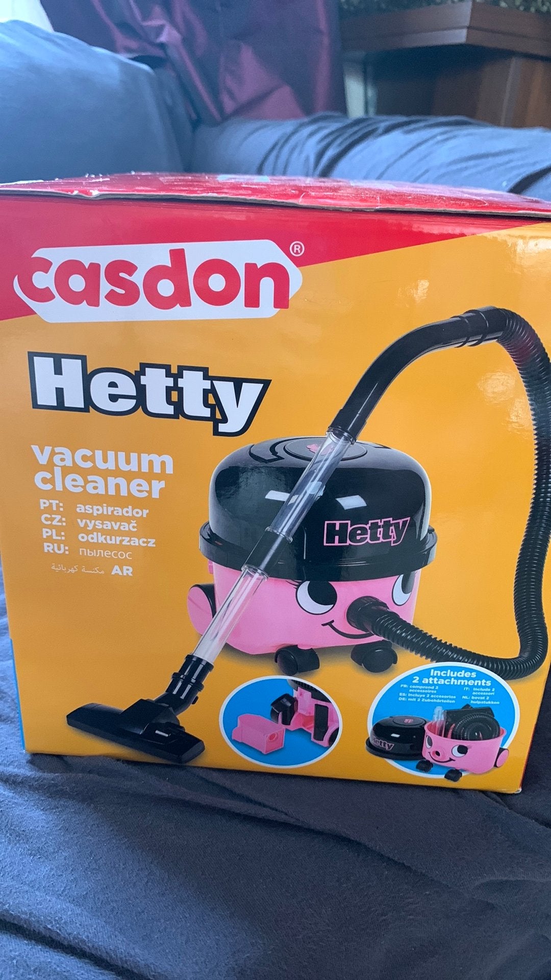 Hetty - Kinder stofzuiger speelgoed met werkende zuigkracht, Kinderen en Baby's, Ophalen, Nieuw