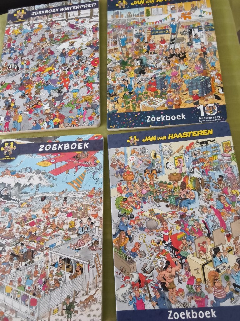 8 van haasteren zoekboeken, Hobby en Vrije tijd, Denksport en Puzzels, Ophalen of Verzenden, Zo goed als nieuw, Puzzelboek