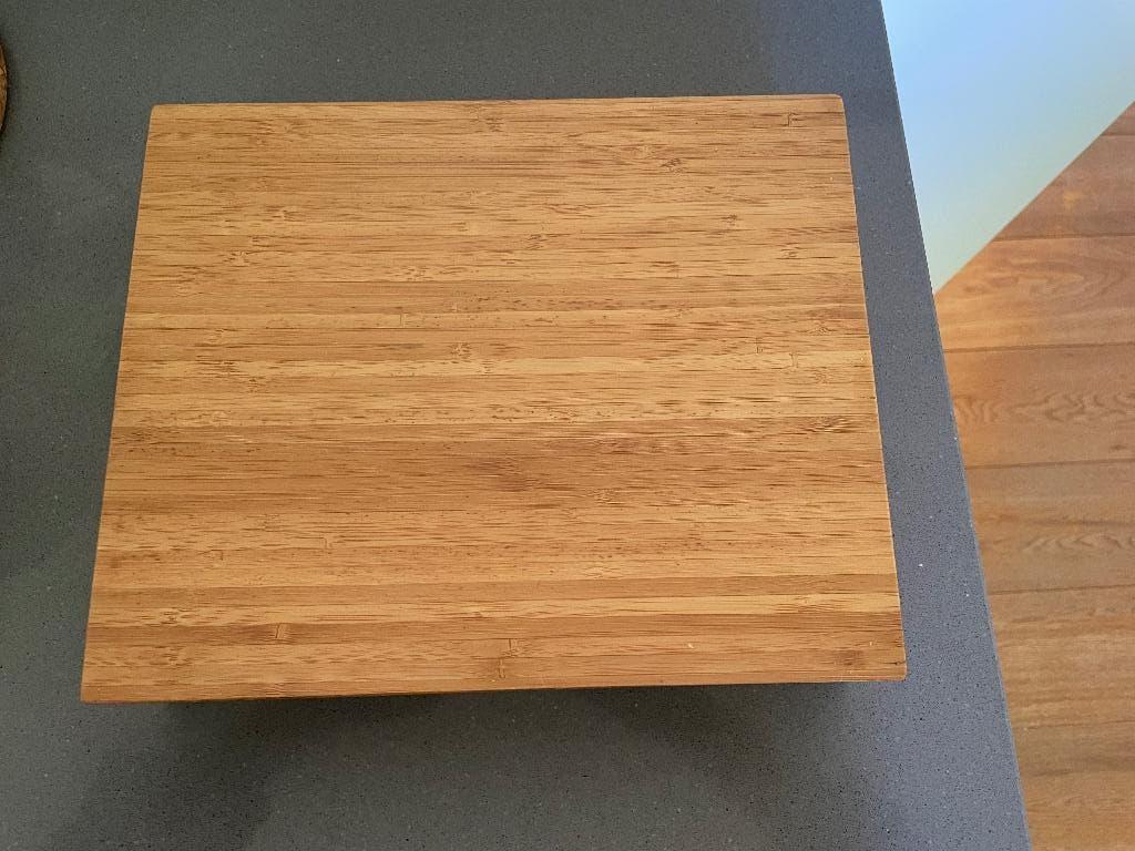 Theedoos bamboe, Theedoos, Ophalen of Verzenden, Zo goed als nieuw, Hout