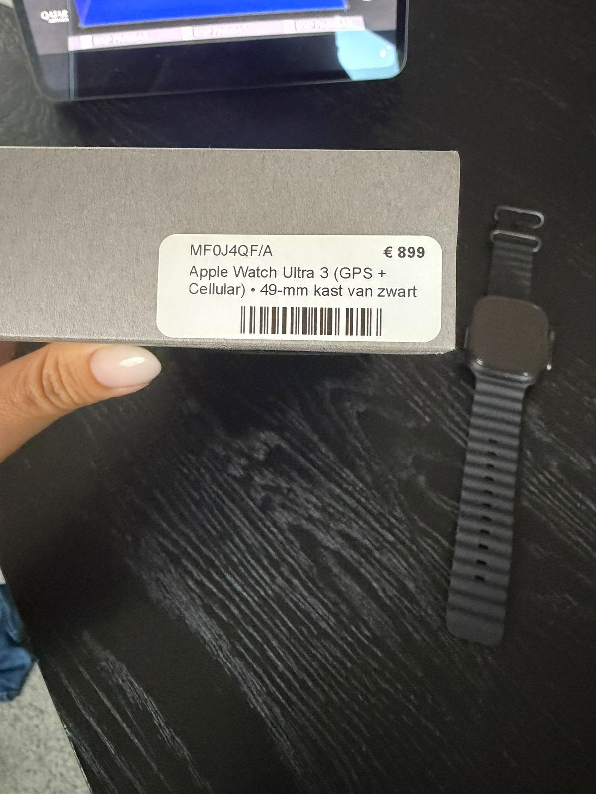 Apple Watch Ultra 3 GPS + cellular, Enlèvement, Comme neuf, Noir, IOS