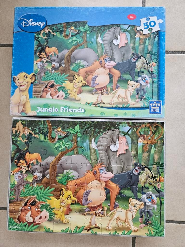 Puzzle 50 pièces Jungle Friends, Enlèvement, 10 à 50 pièces, Utilisé, 4 à 6 ans