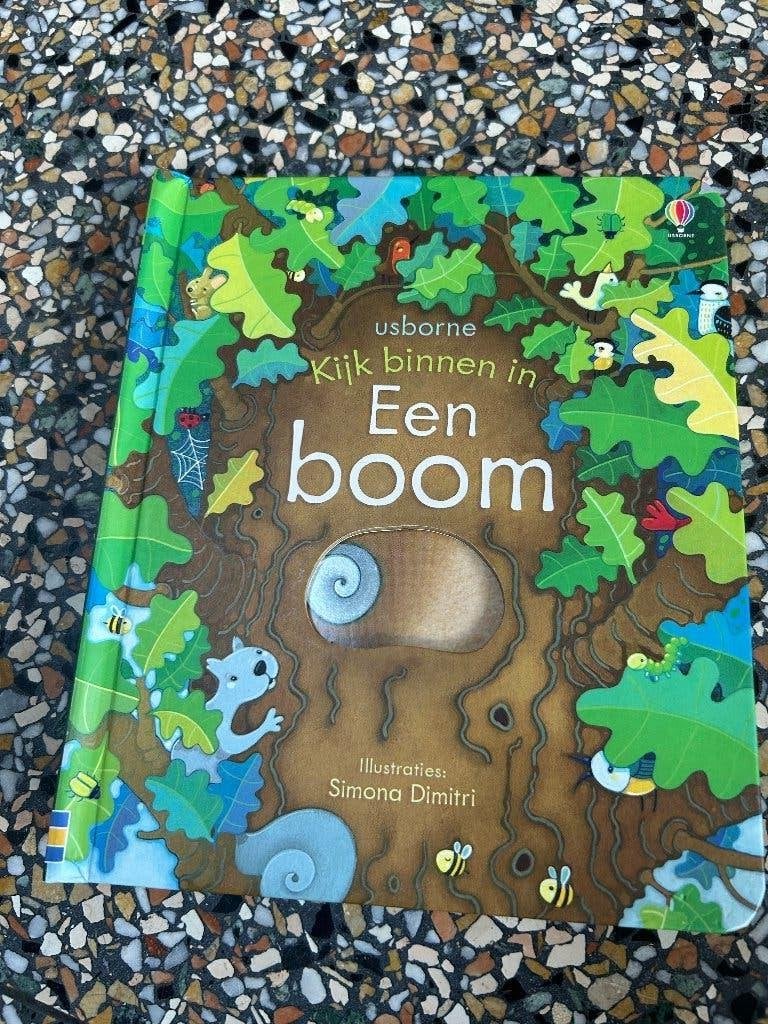 Kinderboek Kijk binnen in een boom, Boeken, Ophalen of Verzenden, Gelezen, Uitklap-, Voel- of Ontdekboek, 3 tot 4 jaar